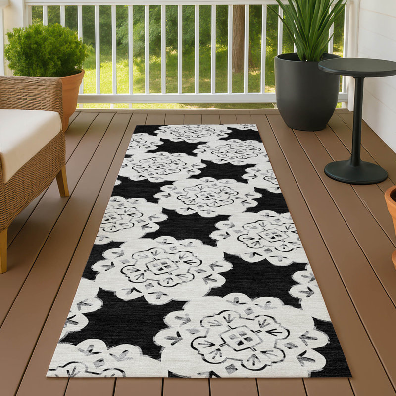 Machine Washable Indoor/Outdoor Chantille ACN2352 Casual Rug, Runner 2'3" x 7'6"