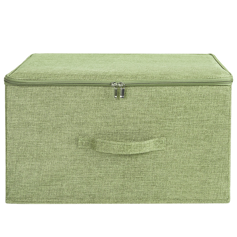 Grande boîte de rangement en tissu, H 12 po x l 20 po x P 15 po, Vert