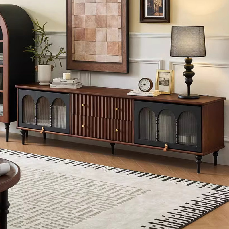Meuble télé en bois massif Hide the Flip, 78.74"