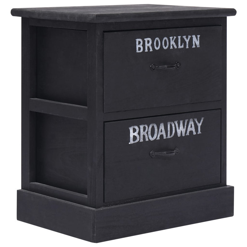 Ashburt 28cm W Solid Wood Bedside Table
