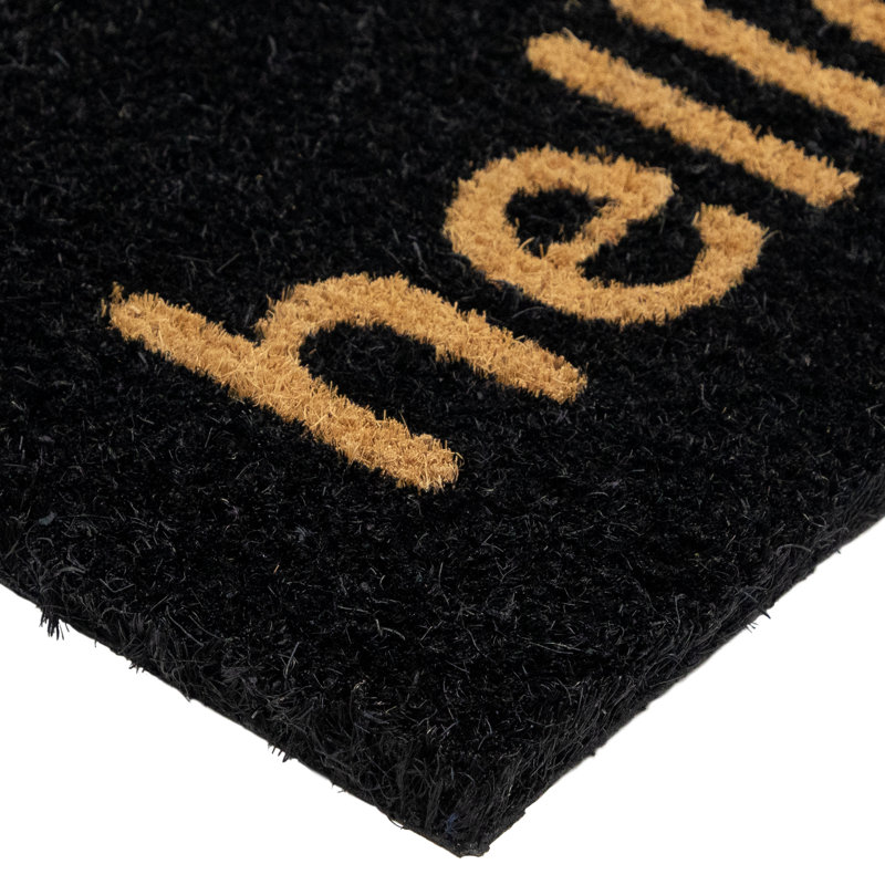 Tapis d'entrée antidérapant Hello