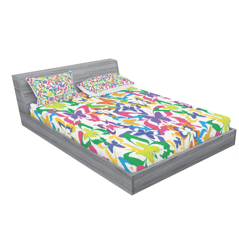 Microfiber Sheet Set, Queen Sheet Set with Fitted Sheet