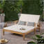 Double chaise longue de patio avec coussin-58746794