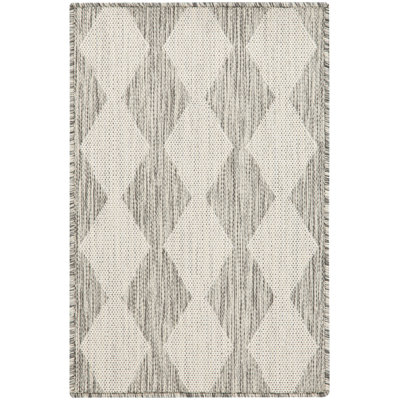  Positano 2' x 3' Light Grey Modern Rug