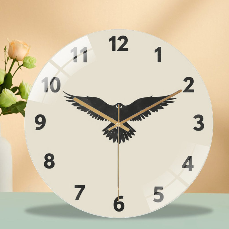 Horloge murale rétro avec oiseau