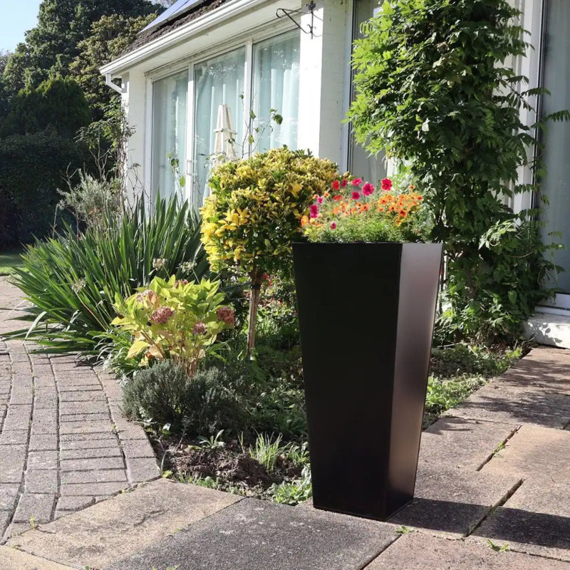 Benni Planter Box, 70cm H x 30cm W x 70cm D, Black