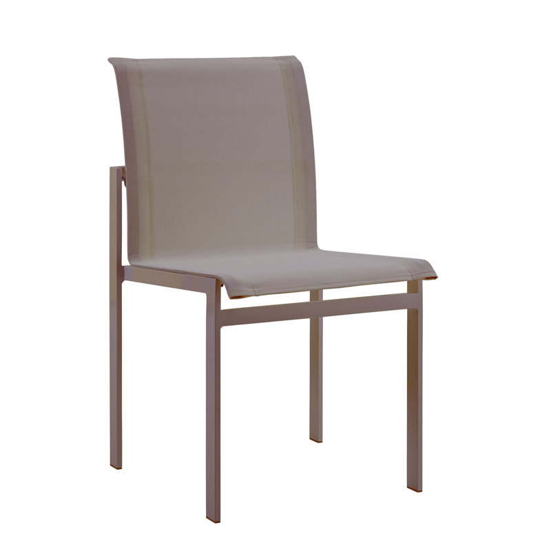 KWADRA - Chaise de salle à manger - Ensemble de 2, Taupe / moka