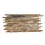 Carreau de mosaïque murale en bois empilé l 23 3/4 po x H 11 7/8 po x P 3/4 po, finition naturelle