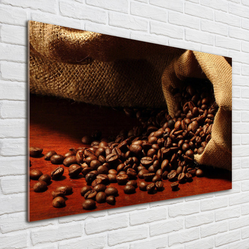 Coffee Beans - No Frame Print on Glass