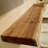 Live Edge Authentic English Chestnut Hardwood Floating Shelf-104816471