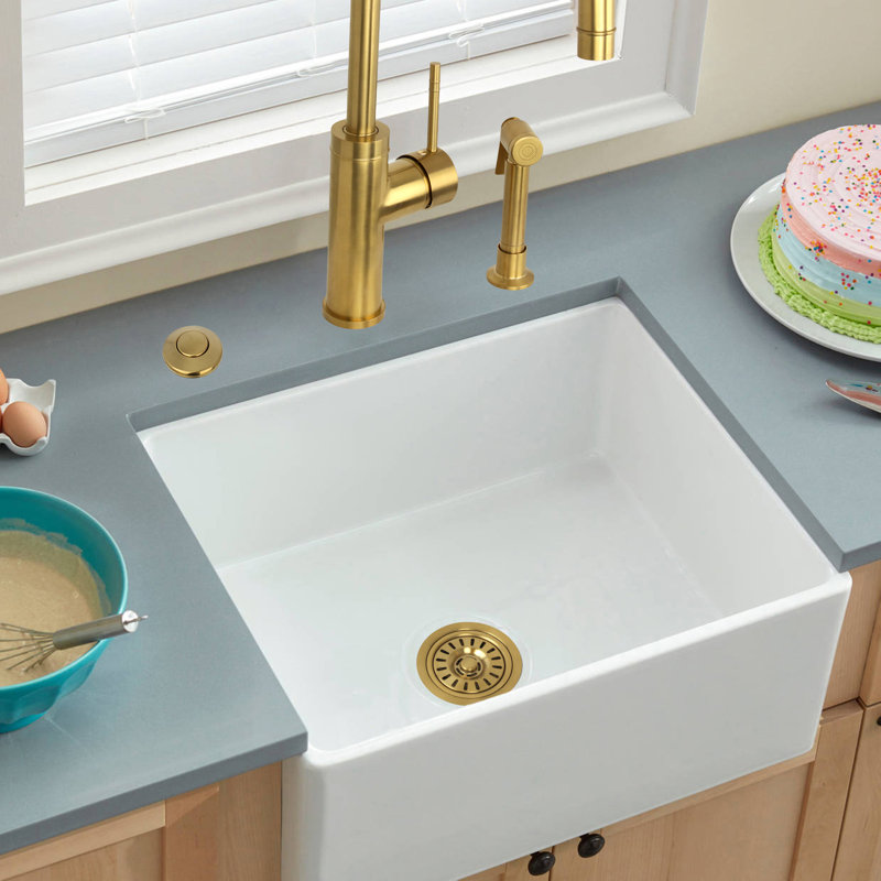 Garbage Disposal Kitchen Air Switch, Brushed Gold