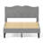 Full Size Modern Platform Bed Frame With Upholstered Headboard & Wooden Slats - No Box Spring Needed, Easy Assembly-101281796