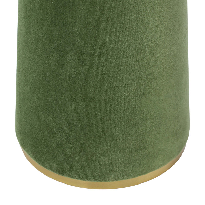 Lampe sur pied en velours, Vert, Vert