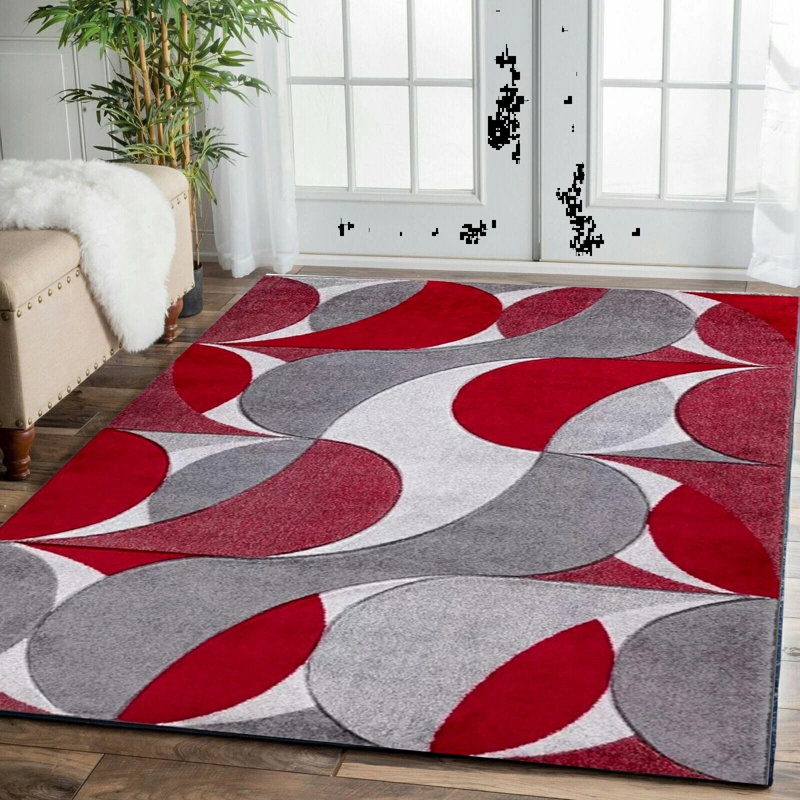Geometric Area Rug, Rectangle 200 x 290 cm