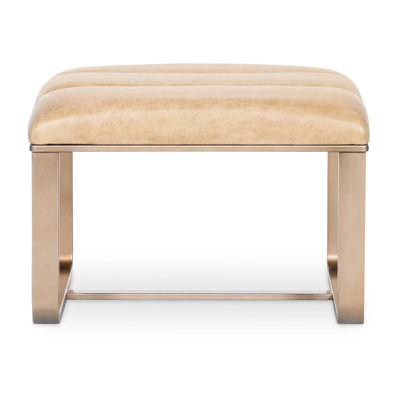 CC Leather Ottoman