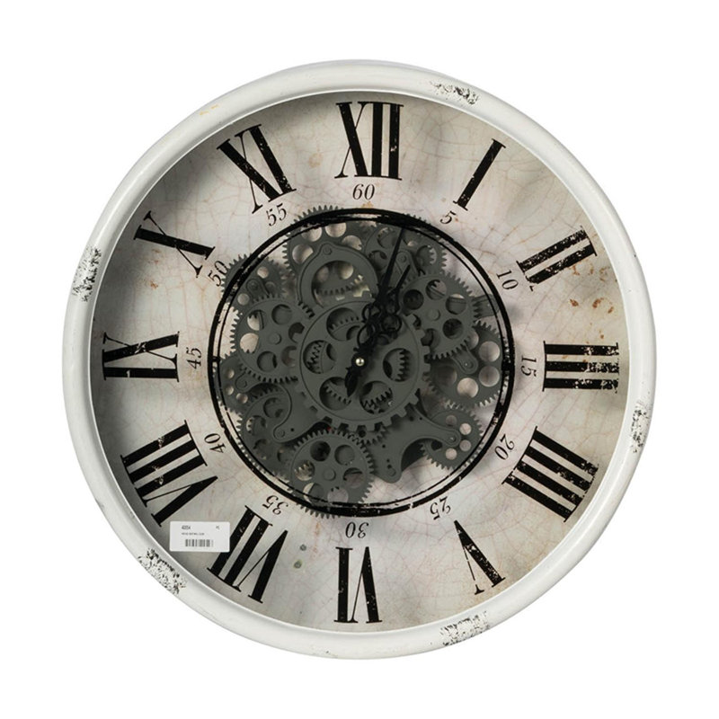Draevyn Wall Clock, White/Black