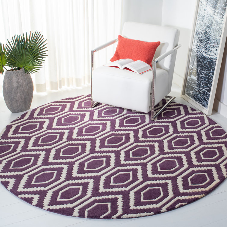 Deedie Hand Tufted Wool Geometric Rug
