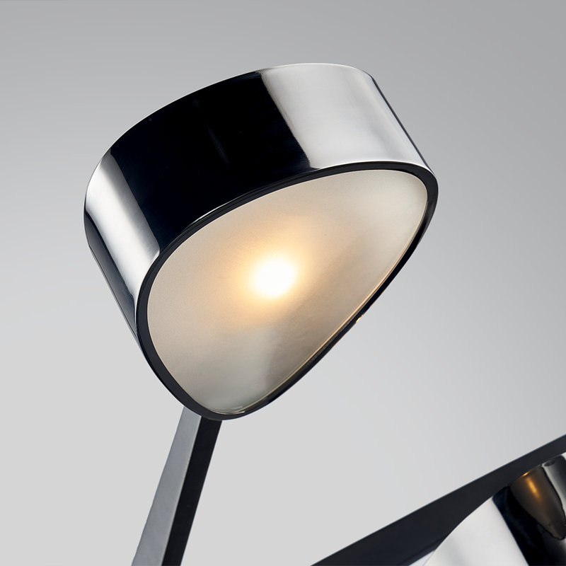 Sandiso 6 - Light Chandelier, Carbide Black/Black Chrome