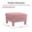 Repose-pieds rembourré en polyester, pour le salon-756436582