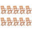 Steiger 11 Piece Garden Dining Set 220x90x75 cm Solid Wood Acacia