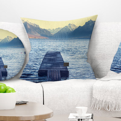 Lake in Glacier National Park - Sea & Shore Printed Pillow