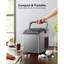 Machine à glaçons 26 pouces et 2 balles, machine à glaçons de camping et de fête avec poignée, machine à glaçons de cuisine portative avec auto-nettoyage-85765192