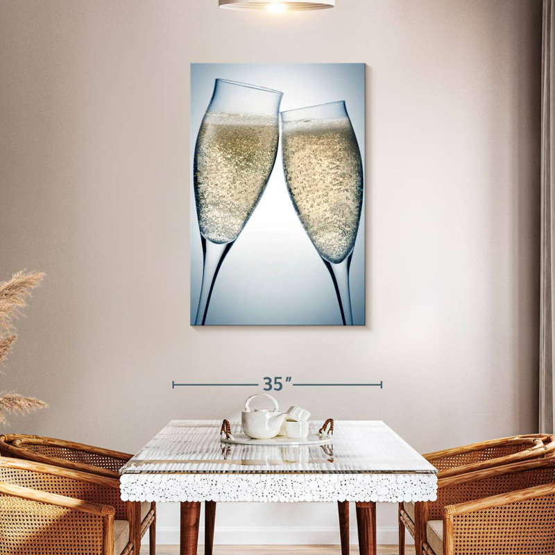 Yarlin Toasting Champagne, 45" H x 30" W