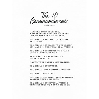 " Ten Commandments "