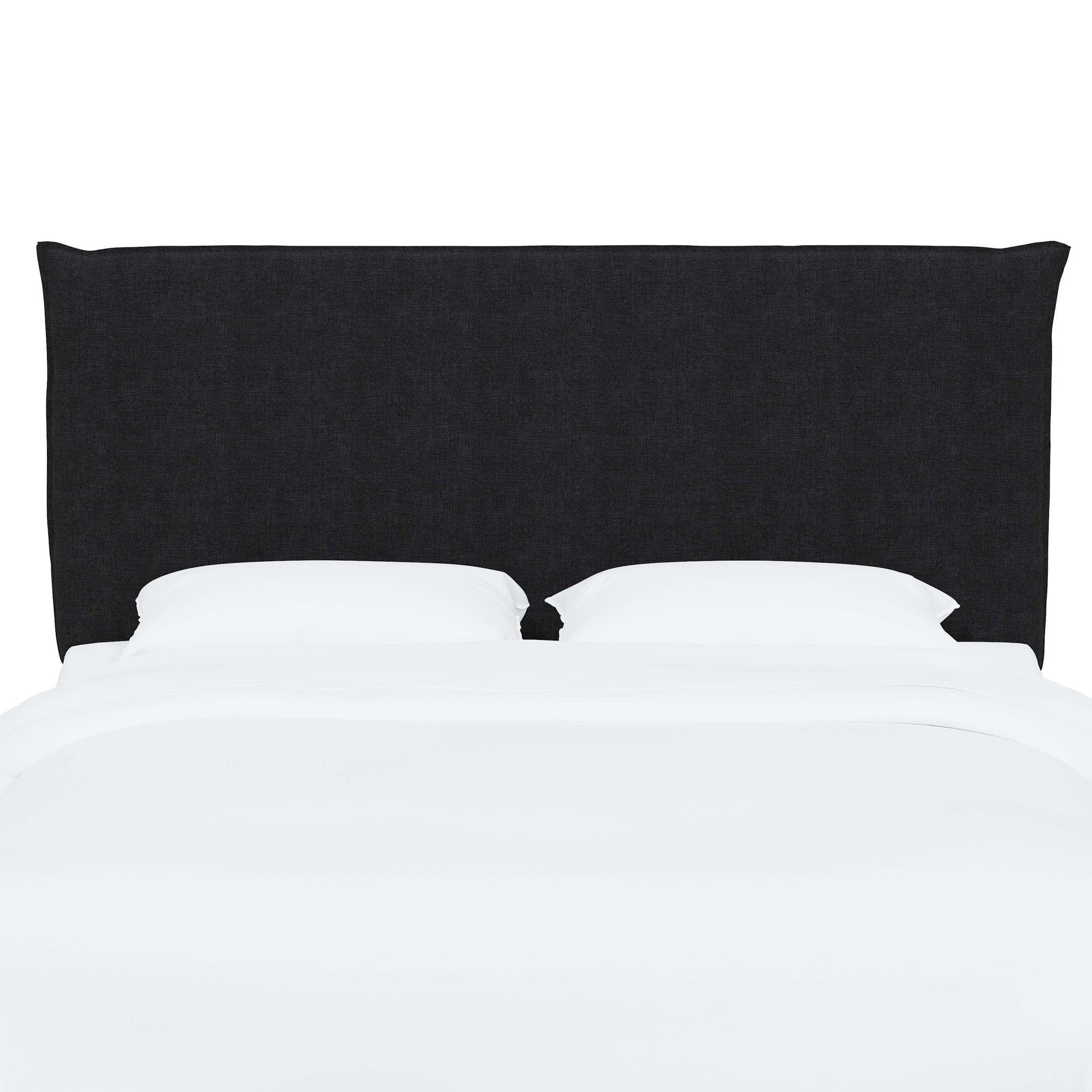 Halcyon Upholstered Headboard, Twin, Classic Linen Black