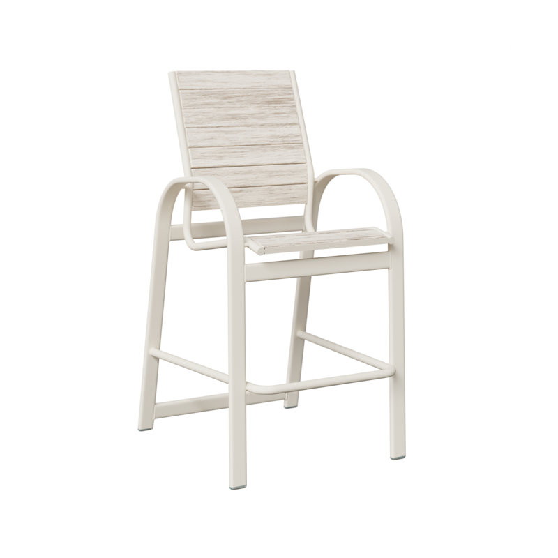  Chaise de bar en aluminium Murphy, Coquillage