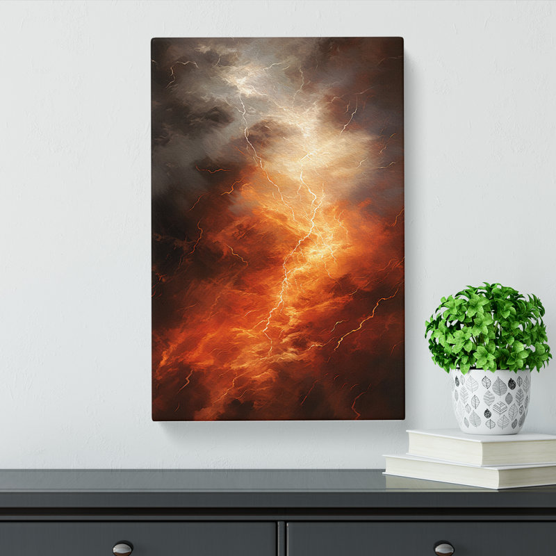 Thunderstorm Abstract No.2 - Wrapped Canvas, 76cm H x 50cm W x 3cm D