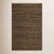 Striped Black/Natural Handwoven Jute Rug