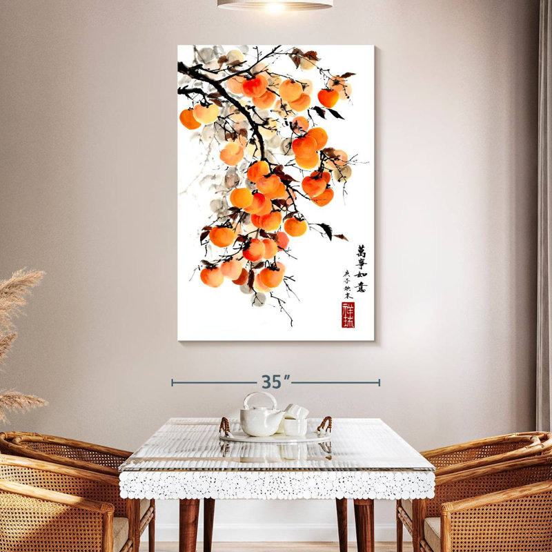 Harnek Ancient Chinese Persimmon, 51" H x 34" W