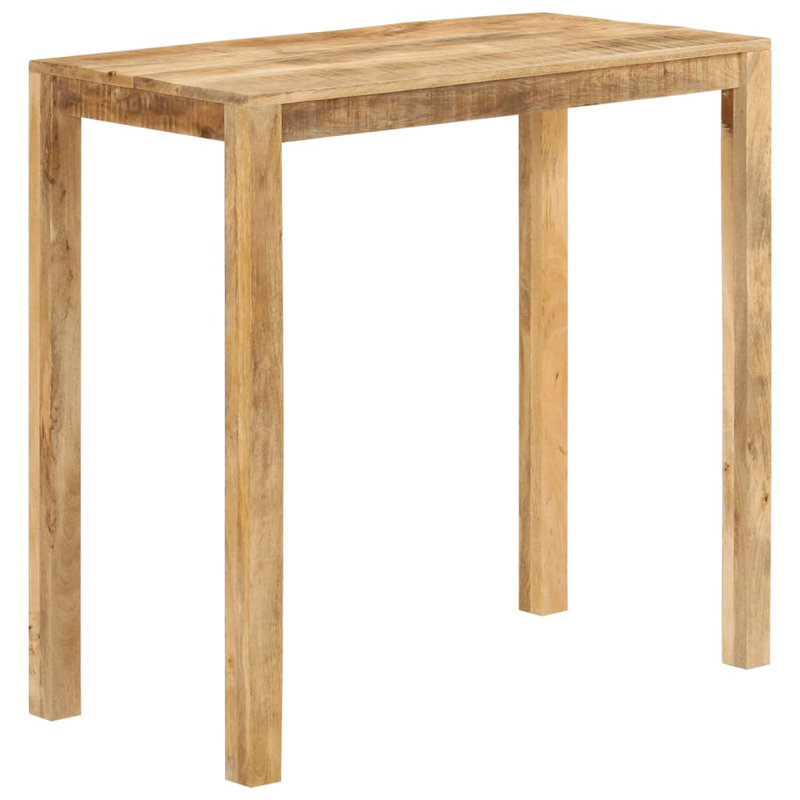 Madyson Solid Wood Dining Table, 112 H x 108  L x 55 W cm, Brown
