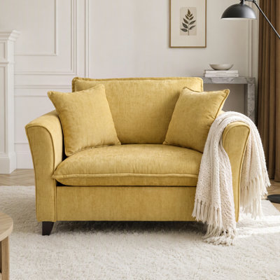 Fauteuil d'appoint simple avec accoudoirs profonds Aldora