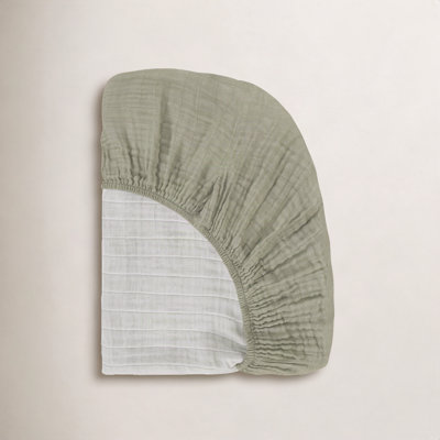 Matcha Muslin Crib Sheet