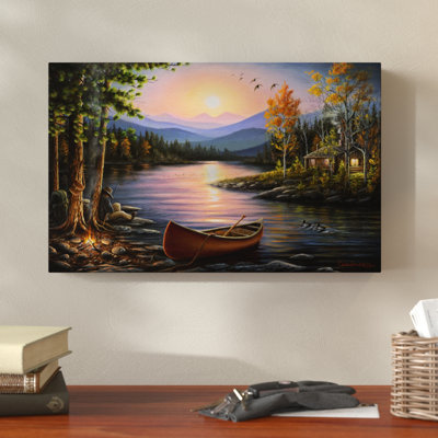 « camp stories », reproduction de peinture à l’huile sur toile tendue