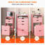 Ensemble de coiffeuse et tabouret 3 en 1 multifonctionnel, 3 modes d'éclairage couleur, miroir HD, 2 tiroirs coulissants et tabouret de rangement caché-1296333165