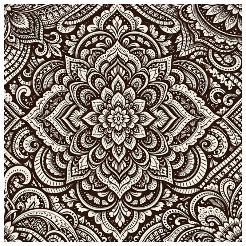 Intricate Mandala Pattern Comforter, Twin