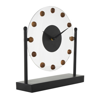Analog Iron Mechanical Tabletop Clock