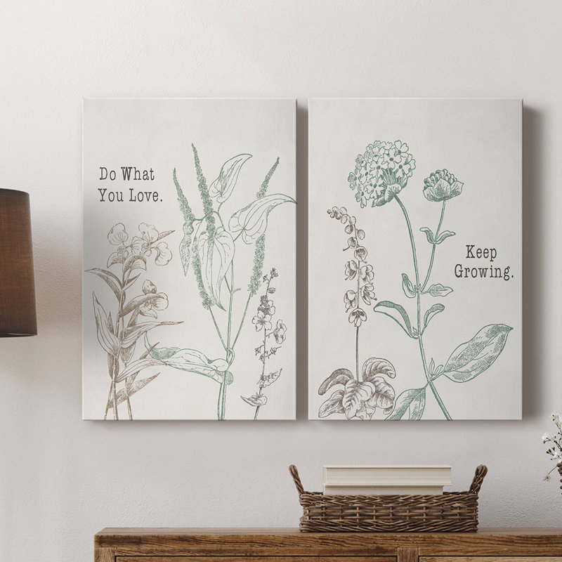 «Do What You Love» - Toile tendue avec châssis de qualité supérieure - Prêt à être accroché, H 48 po x l 64 po