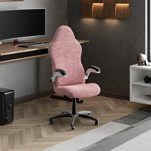 Easy-Going Quilted Microfiber Office Chair Cover with Soft Memory Foam Seat  Cushion Water Resistant Desk Computer Chair Slipcover Anti-Slip Chair