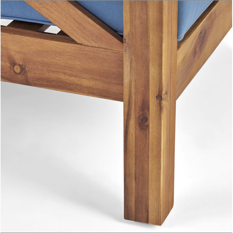 BRAVA CLUB CHAIR, Blue, Teak