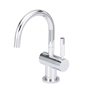 Insinkerator Involve View Series Instant Hot & Cold Water Dispenser Tank with Filtration System & 2-Handle 6.75 in. Faucet in Chrome, Grey