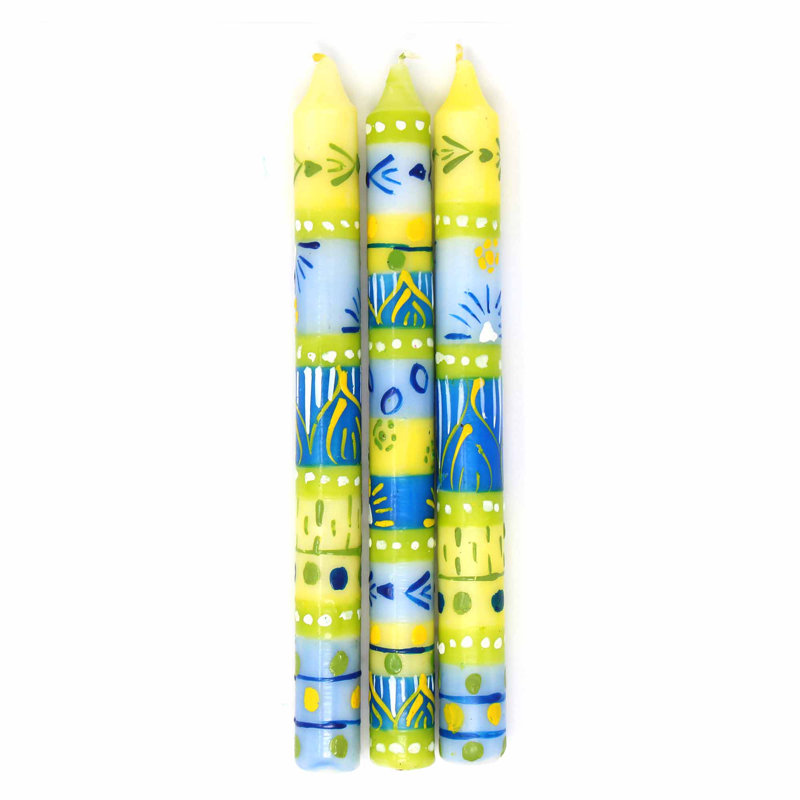 Ensemble de 3 bougies non parfumées