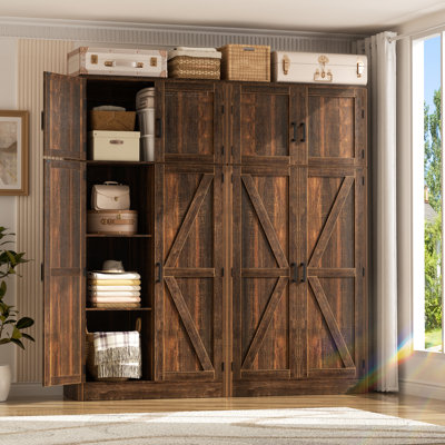 Armoire de rangement avec tablettes réglables