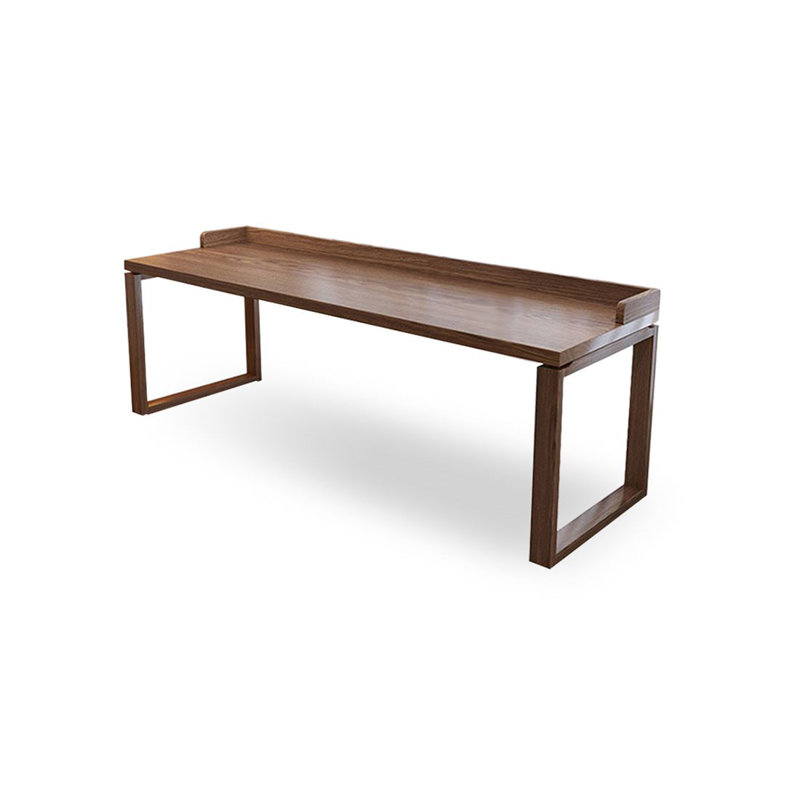 Walnut Rectangular Solid Wood desk, 29.53" H x 62.99" W x 23.62" D