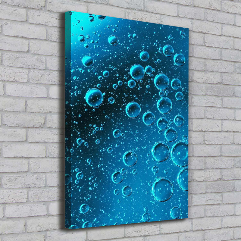 Bubbles Under Water - Wrapped Canvas Print
