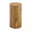 Table basse simple à grain de bois cylindrique, 11,8 pouces de diamètre x 21,6 pouces de hauteur, meubles de salon en bois aggloméré. Convient aux salons de style industriel.-1311208020