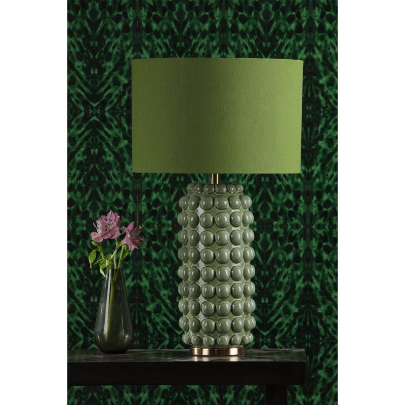 Table Lamp Green With Shade